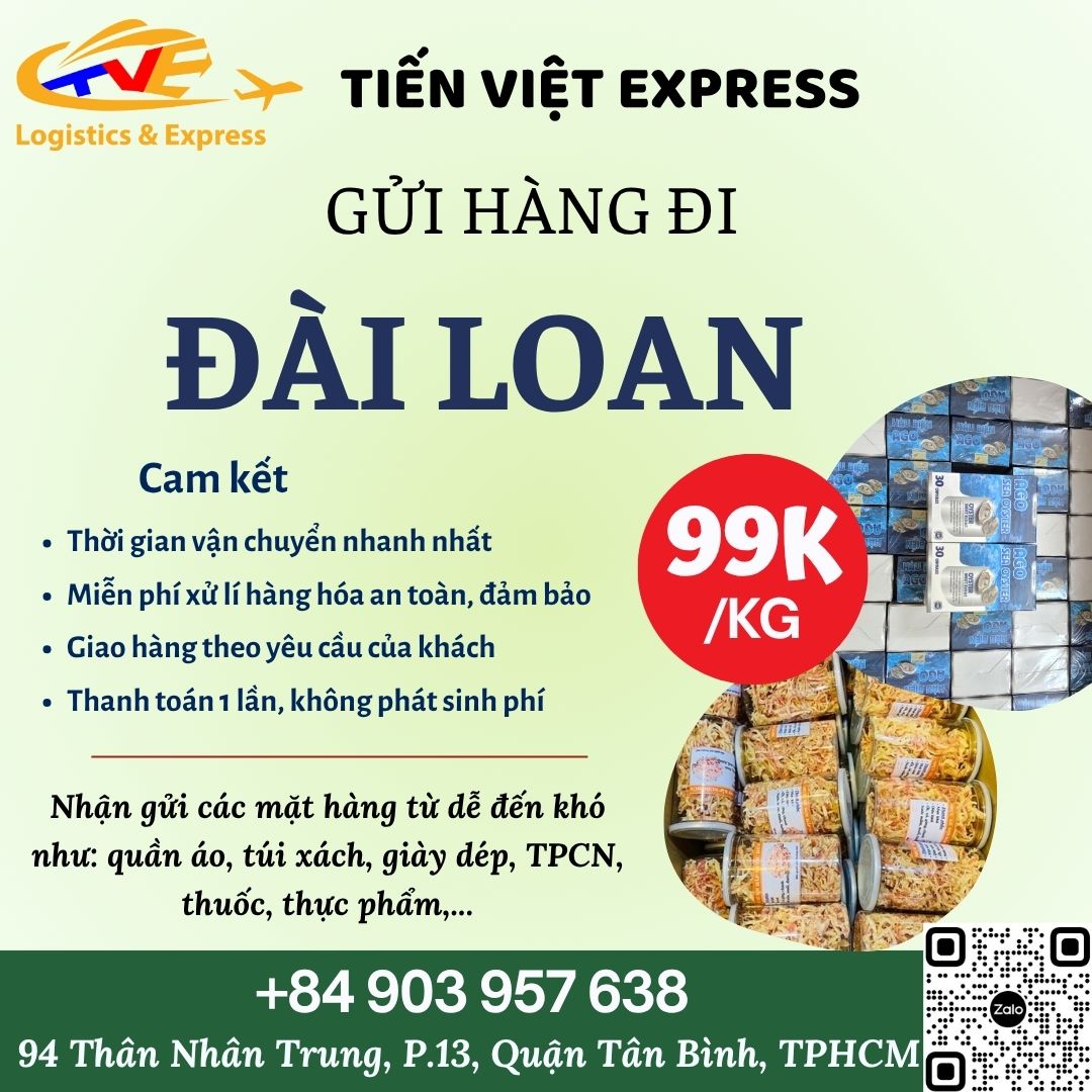 Gửi hàng đi Đài Loan - Tiến Việt Express